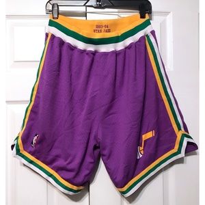 utah jazz classic shorts